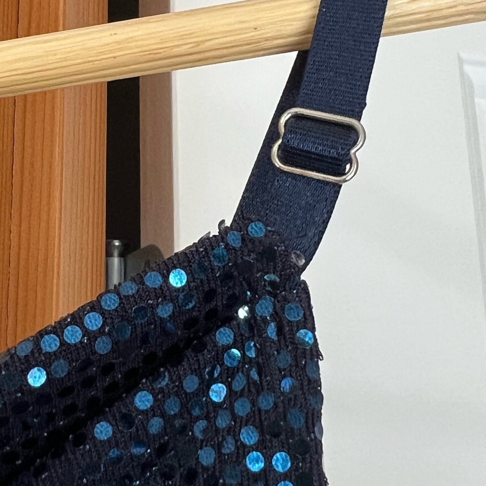Bebe Blue Sequin Dress - Picture 9 of 10